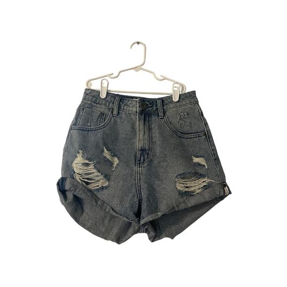 One Teaspoon High Waist Bandits Jean Shorts Size 27 - Picture 3 of 5
